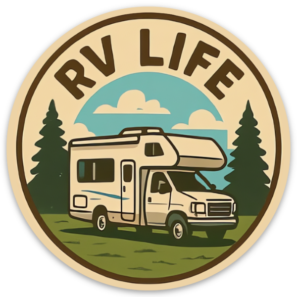 RV Life Daytime Scenic Sticker