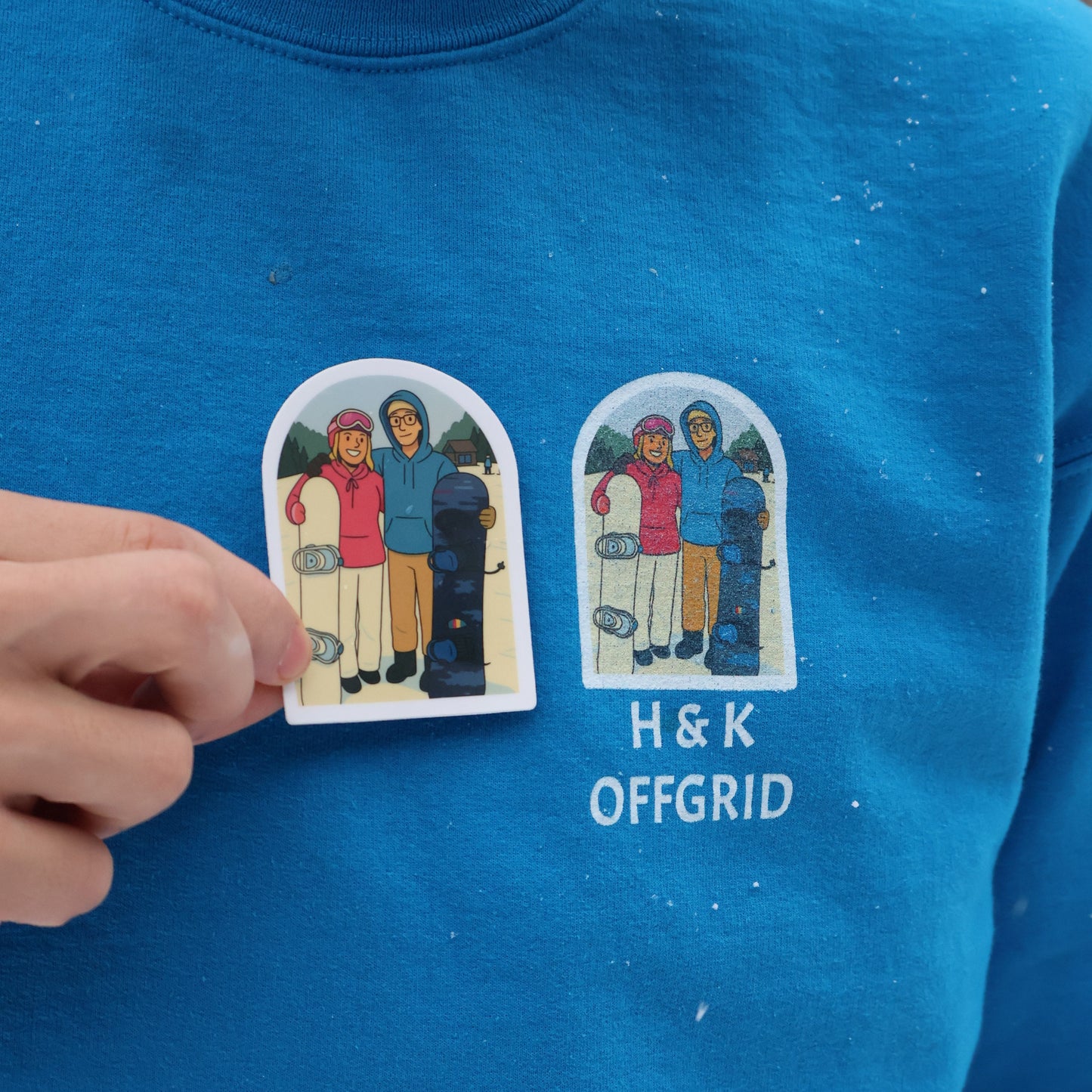 H & K OFFGRID Winter Logo Sticker