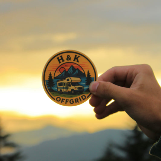 H & K OFFGRID Colorful Logo Sticker