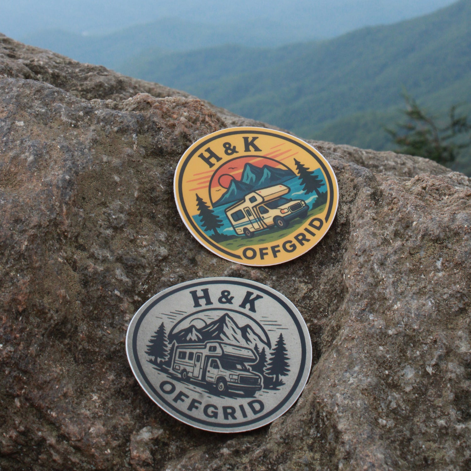 H & K OFFGRID Logo Stickers