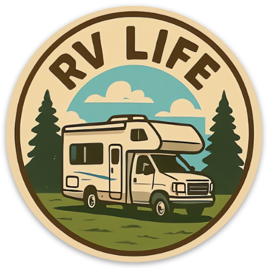 RV Life Daytime Scenic Sticker